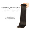 Picture of HOTBANANA Wire Hair Extensions, 20 inch 110g Dark Brown Fish Line Hair Extensions Real Human Hair Straight Invisible Wire Hair Extensions Remy Hair Extensions