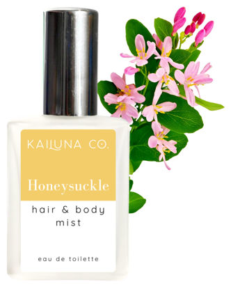 Picture of Honeysuckle Natural Hair & Body Mist Spray, Pure Essential and Fragrance Oils, Alcohol-Free, Handmade in California, 0.5Fl Oz