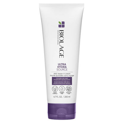 Picture of BIOLAGE Ultra Hydra Source Leave-in Cream With Cupuacu Butter - Conditions and Softens For Very Dry Hair, Vegan and Cruelty, Silicone & Paraben Free, 6.7 Fl Oz