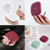 Picture of Mocado Compact LED Travel Makeup Mirror - 4 Inches 1X/10X Magnification Travel Mirror with Light Dimmable Double Sides Lighted USB Rechargeable Compact Mirror for Purse,Pocket,Travel(Wine Red)