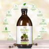 Picture of Pure Castor Oil Organic Cold Pressed Unrefined Glass Bottle-Castor Oil Wrap with 100% Cotton Flannel-Organic Castor Oil Pack Wrap-Waist & Neck Castor Oil Packs -Castor Oil Hexane Free.