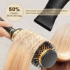 Picture of Round Hair Brush for Blow Drying, Aluminium Curly Hair Brush, Hairbrushes for Women Professional Curling, Straightening, Add Volume and Shine (1.7 inch Barrel, 2.5 inch with Bristles)