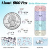 Picture of 6100Pcs Resin Rhinestones for Crafting with 2Pcs 10ml B7000 Jewelry Glue, 1 Box Flatback Crystals Diamond (Clear) for Bedazzling Crafts DIY Nail Art Non Hotfix Gems for Clothing Shoes Tumblers