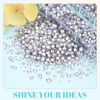 Picture of 6100Pcs Resin Rhinestones for Crafting with 2Pcs 10ml B7000 Jewelry Glue, 1 Box Flatback Crystals Diamond (Clear) for Bedazzling Crafts DIY Nail Art Non Hotfix Gems for Clothing Shoes Tumblers