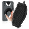 Picture of Silicone Body Scrubber - Exfoliating Body Scrubber for Men and Women, Soft Dual-Sided Shower Brush for Body Clean and Massage, Gentle Bath Brush Lathers Well for All Kinds of Skin