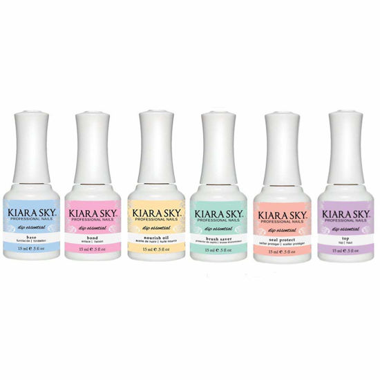Picture of Kiara Sky Dipping Powder Essentials Kit Steps 1-6, 0.5oz