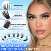 Picture of Geeneiya Wispy Lash Clusters Kit 70D+90D Lash Extension Kit 10-18mm Natural Cluster Eyelash Extensions Kit Individual Lashes with Waterproof Lash Bond and Seal Glue, Lash Tweezers (300PCS)
