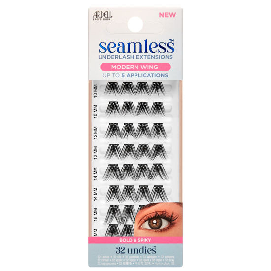 Picture of Ardell Seamless Underlash Lash Extension Kit - DIY Lash Clusters for Natural Modern Wing Style, Eyelash Extension, Individual Lashes, Up to 5 Applications, 32 Count, 1-Pack