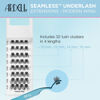 Picture of Ardell Seamless Underlash Lash Extension Kit - DIY Lash Clusters for Natural Modern Wing Style, Eyelash Extension, Individual Lashes, Up to 5 Applications, 32 Count, 1-Pack