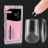 Picture of Beetles Gel Nail Tips Short Square Etch X Nail Tips,576Pcs 12 Sizes Semi-Matte Nail Tips - Pre-Etched, Strong Adhesion, Pre-Filed & Pre-Formed for Natural Look and Comfortable Wear Gifts for Women