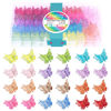 Picture of Hoyols Glitter Butterfly Hair Clips, 90s Y2K Sparkle Accessories for Girls Women Toddlers, Cute Small Jaw Claws, Assorted 12 Colors, 48 Pcs (Sparkle Candy)