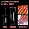 Picture of Ranrose Duck Nail Tips - 120pcs Extra Long Duck Feet Style Nail Tips Clear Press on Nail Tips for Acrylic Nails Professional 12 sizes XXL Full Cover False Nail for Y2K Nail Salon