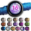 Picture of Chrome Nail Powder Set - 16 Jars Chrome Powder for Nails Gold Chrome Nail Powder Kit Nail Chrome Powder for Gel Nails Red Chrome Nail Powder - Nail Glitter for Nail Art Holographic Glitter for Nails