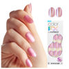 Picture of KISS colorFX by imPRESS Press On Nails, ‘Starry’, Solid Light Pink with Pearlescent Finish, Short Oval, New & Improved Adhesive, Includes 30 Fake Nails, Prep Pad, 1 Manicure Stick, 1 Mini Nail File
