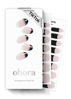 Picture of ohora Semi Cured Gel Nail Strips (N Chic French) - Works with Any Nail Lamps, Salon-Quality, Long Lasting, Easy to Apply & Remove - Valentine's Day Gel Nail Wraps, Stickers, Romantic Gift Ideas