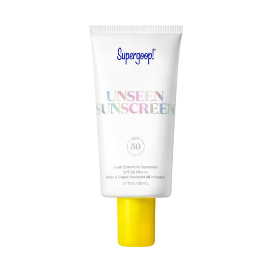 Picture of Supergoop! Unseen Sunscreen SPF 50 Invisible Sun Protection for Face - Broad Spectrum Face Sunscreen + Makeup-Gripping Primer - Weightless, Scentless, Oil Free - For All Skin Types - 1.7 fl oz
