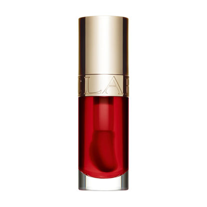 Picture of Clarins Lip Comfort Oil | Soothes, Comforts, Hydrates and Protects Lips | Sheer, High Shine Finish | Visibly Plumps | 93% Natural Ingredients | Organic Sweetbriar Rose Oil, Rich in Omega-6 and Omega-3