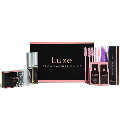 Picture of Pro Eyebrow Lamination Kit by Luxe Cosmetics - Perfectly Laminated Brows for 8 Weeks - Easy DIY, 3 Full Applications - Complete Brow Lamination Kit at Home for Fuller and Thicker Eyebrows