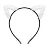 Picture of WHAVEL Cat Ears Headband Cute Cat Headband Fluffy Cat Ears (White)