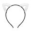 Picture of WHAVEL Cat Ears Headband Cute Cat Headband Fluffy Cat Ears (White)