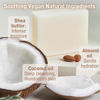 Picture of All Natural Bar Soap for Men & Women | Natural Soap | Unscented Soap | Natural Soap Bar|Bath Soaps | Handmade Soap | Coconut Soap | Fragrance Free Soap | Moisturizing Bar Soap |Sensitive Skin Soap (4-Pack)