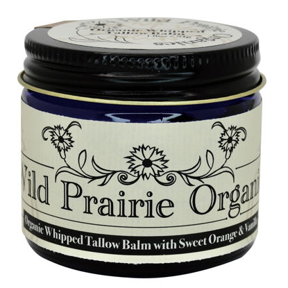 Picture of Wild Prairie Orgaincs: Handmade Organic Whipped Tallow Balm (Sweet Orange and Vanilla)