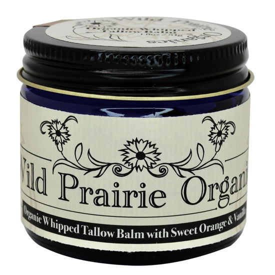 Picture of Wild Prairie Orgaincs: Handmade Organic Whipped Tallow Balm (Sweet Orange and Vanilla)