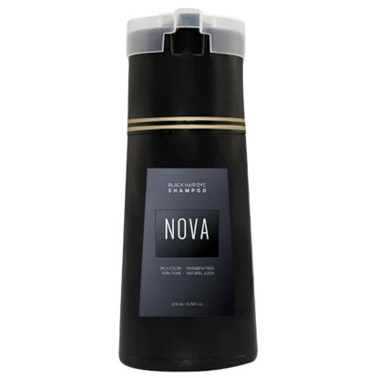 Picture of KAFJED Nova Hair Color Shampoo, Long Lasting Shampoo for Women & Men (Black)