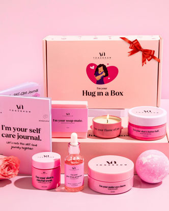 Picture of Spa Gifts for Women - Valentines Gift Set - Premium Self Care Spa Kit - Bath Skin Care Sets & Self Care Items - Pampering Valentine Gifts for Women (Pack of 8, 8, Count)