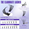 Picture of Geeneiya Natural Lash Clusters Kit 30D+50D Wispy Lash Extension Kit 10-18mm Cluster Eyelash Extensions Kit Natural Individual Lashes with Waterproof Lash Bond and Seal, Lash Tweezers (300Pcs)