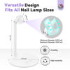 Picture of SAVILAND U V Nail Lamp Stand: Sturdy Only U V Light Stand for Gel Nails Polish 360° Adjustable Magnetic Rotation U V Nail Light Stand Portable Handsfree Builder Nail Gel Lamp Stand Home Salon Manicure