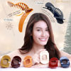 Picture of RC ROCHE ORNAMENT 6 Pcs Womens Square Strong Grip Secure Hold Inner Teeth Styling Plastic Comfortable Curve No Slip Beauty Accessory Girls Ladies Claw Clamp Clip, Large Classic Multicolor