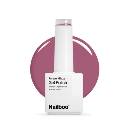 Picture of Nailboo PREMIER Forever Glaze Gel Nail Polish, (Mauve) Velvet Lust LED Nail Lamp Gel Polish, Self-Leveling DIY Nails, Salon Quality Nail Color, Glossy Long-Wear, 0.3 oz.