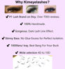 Picture of 1000 fans 7D 0.05 Wispy Premade fans Mixed Lengths 9-16mm Volume loose Lashes C D Curl Handmade Fan eyelash extensions Kimeyelashes promade fan Double Spikes (Curl C, 7D - 0.05 - FishTail 1000f)