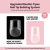 Picture of Beetles Tipex Instant Apex Nail Tips: 512Pcs Short Squoval Pre-Building &Pre-Etched Strong Thick Acrylic Nail Tips, 16 Sizes Full Cover False Nail Extension for Press on Nails Gift for Women