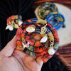 Picture of 3 Pcs Spriral Lock Hair Tie dreadlock hair tie set dreadlock accessories for women and men dreadlocks ponytail holder Dread hair ties for braids thick curly hair (16 inches, Colorful)