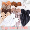 Picture of 10 PCS Large Hair Bows Ribbon Bow for Women,Hair Bows for Women,Oversized Long-tail Cute Aesthetic Hair Accessories,Large Hair Barrettes for Women,Big Bows for Girls（Warm brown