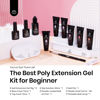Picture of Beetles Gel Polish Nails Extension Kit with U V Light 6 Colors Builder Gel Nail Polish Winter Nude Clear Pink All In One Starter Kit Jelly Gel Manicure for Women Gifts