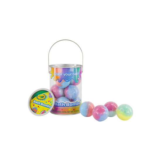 Picture of Taste Beauty Crayola Color Your Bath Bomb Bucket, 4 Scents, Multicolored, Pack of 8
