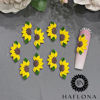 Picture of Set 10Pcs 3D Sunflowers Flower -Nail Art Charms Handmade by Acrylic Powder Design Floral Salon Decor,3D -Flowers -Nails -Charms For Women Girls (Half Sunflower 1# 10PCs)