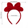 Picture of Meekest Red Headband Big Red Bow For Hair Costume for Halloween Snow White Cosplay Cute Accessories Non-slip Hairband Christmas