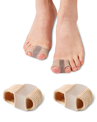 Picture of Golbylicc Bunion Toe Separators for Overlapping Toes Women Men, Gel Toe Spacers Bunion Corrector with 2 Loops for feet, Hammer Toe Straightener(2PC)