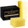 Picture of VALITIC Brightening Lemon and Turmeric Kojic Acid Soap - Vitamin C, Retinol - Original Japanese Complex with Hyaluronic Acid, Vitamin E, Shea Butter, Castile Olive Oil - 3 Pack and African Net Sponge