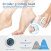 Picture of [2020 LATEST] Electronic Pedicure Foot File Callus Remover- Portable Electric Foot Grinder Best Pedicure Tools Double Head Professional Feet Care Sander for Cracked Heels and Hard Skin (BLUE)