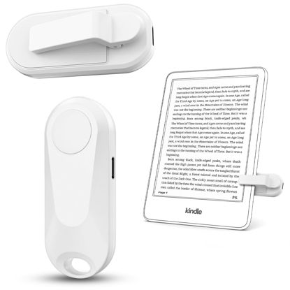 Picture of DATAFY Remote Control Page Turner for Kindle Paperwhite Oasis Kobo eReaders, Camera Camcorder Remote Controls, Page Turner Clicker for ipad Tablets Reading Novels with Wrist Strap Storage Bag