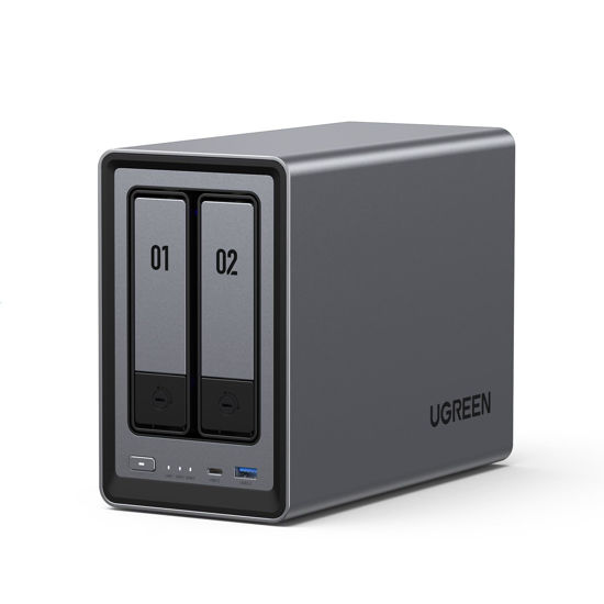 Picture of UGREEN NASync DXP2800 2-Bay Desktop NAS, Intel N100 Quad-core CPU, 8GB DDR5 RAM, 2.5GbE, 2 * M.2 NVMe Slots, 4K HDMI, Network Attached Storage (Diskless)