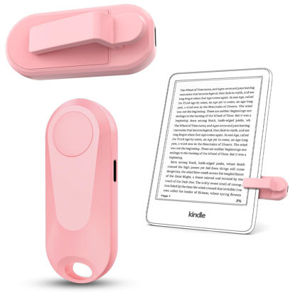 Picture of DATAFY Remote Control Page Turner for Kindle Paperwhite Oasis Kobo eReaders, Camera Camcorder Remote Controls, Page Turner Clicker for ipad Tablets Reading Novels with Wrist Strap Storage Bag