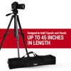 Picture of Vidpro TC-45 Tripod Carrying Case - Heavy Duty Nylon Bag with Shoulder Straps and Handles - Compact Case with Full Length Zippered Closure Plus External Pocket Fits Tripod with Head up to 45 Inches