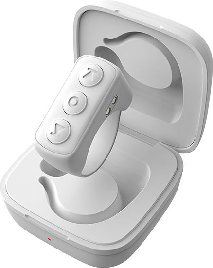 Picture of Remote Control for TikTok, Page Turner for Kindle App, Bluetooth Camera Video Recording Remote, Scrolling Ring for TIK Tok, iPhone, iPad, iOS, Android - White