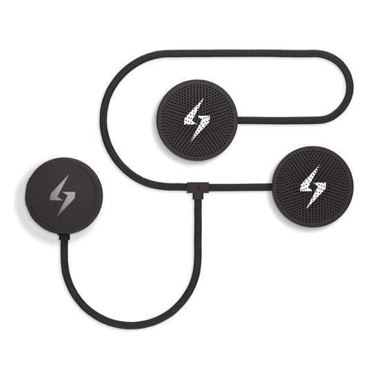 Picture of Syphon SoundPro: Ultra-Thin 9.6mm Bluetooth Moto Headphones - Glove-Friendly Controls, Massive Sound, IP55 Waterproof, Built-In Mic, Universal Fit With Any Dirt Bike, Snowmobile, and Motorcycle Helmet
